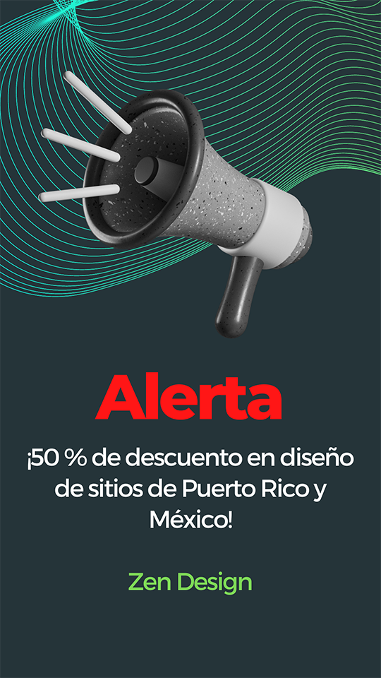 Promoción Puerto Rico y Mexico. 50 % de descuento